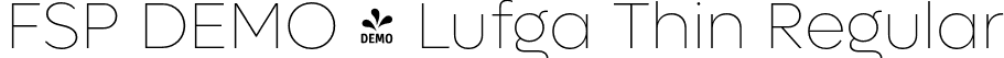 FSP DEMO - Lufga Thin Regular font - Fontspring-DEMO-lufga-thin.otf