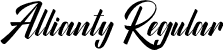 Allianty Regular font - Allianty-ZV8Gz.otf