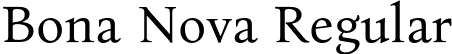 Bona Nova Regular font - BonaNova-Regular.ttf