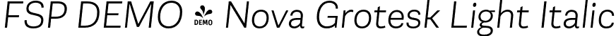 FSP DEMO - Nova Grotesk Light Italic font - Fontspring-DEMO-novagroteskstd-ltit.otf