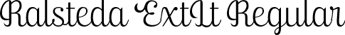Ralsteda ExtLt Regular font - RalstedaExtralight-L3vAg.otf