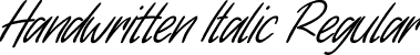 Handwritten Italic Regular font - Handwritten - Italic.otf