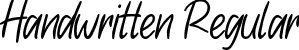 Handwritten Regular font - Handwritten.ttf