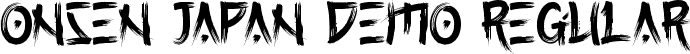 Onsen Japan Demo Regular font - OnsenJapanDemoRegular.ttf