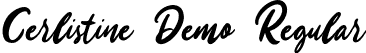 Cerlistine Demo Regular font - Cerlistinedemo-RpeVE.otf