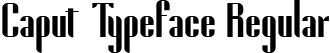 Caput Typeface Regular font - caput-typeface.ttf
