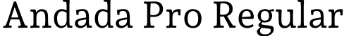 Andada Pro Regular font - AndadaPro-Regular.otf