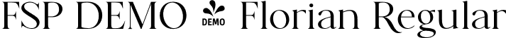FSP DEMO - Florian Regular font - DEMO-florian-regular.otf