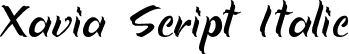 Xavia Script Italic font - Xavia font (Demo Version otf).otf