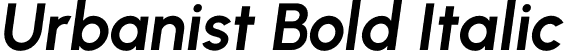 Urbanist Bold Italic font - Urbanist-BoldItalic.otf