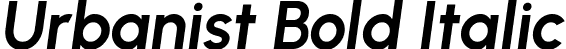 Urbanist Bold Italic font - Urbanist-BoldItalic.ttf