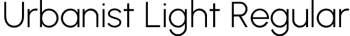 Urbanist Light Regular font - Urbanist-Light.otf