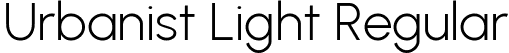 Urbanist Light Regular font - Urbanist-Light.ttf