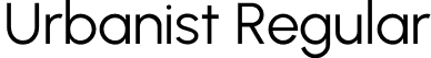 Urbanist Regular font - Urbanist-Regular.otf