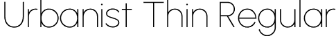 Urbanist Thin Regular font - Urbanist-Thin.otf