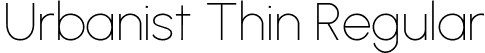Urbanist Thin Regular font - Urbanist-Thin.ttf