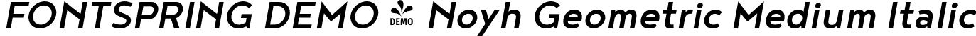 FONTSPRING DEMO - Noyh Geometric Medium Italic font - Fontspring-DEMO-noyhgeometric-mediumitalic.otf