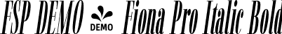 FSP DEMO - Fiona Pro Italic Bold font - Fontspring-DEMO-fionapro-bolditalic.otf