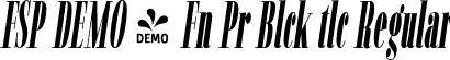 FSP DEMO - Fn Pr Blck tlc Regular font - Fontspring-DEMO-fionapro-blackitalic.otf