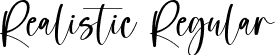 Realistic Regular font - Realistic.ttf