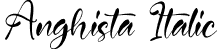 Anghista Italic font - Anghista-Italic.otf