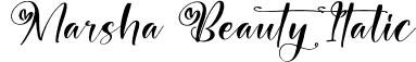 Marsha Beauty Italic font - Marsha-Beauty-Italic-1.otf