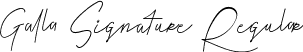 Galla Signature Regular font - galla-signature.otf
