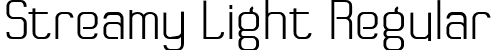 Streamy Light Regular font - streamy-light.ttf