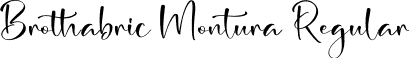 Brothabric Montura Regular font - Brothabric-Montura.otf