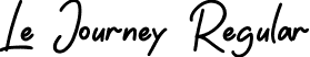 Le Journey Regular font - Le-Journey-Regular.ttf