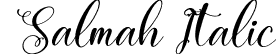 Salmah Italic font - Salmah-Italic.otf