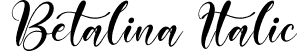 Betalina Italic font - Betalina-Italic.otf
