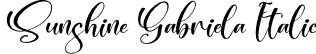 Sunshine Gabriela Italic font - Sunshine-Gabriela-Italic.otf