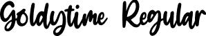 Goldytime Regular font - Goldytime-Regular.otf