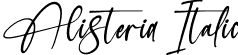 Alisteria Italic font - Alisteria-Italic.otf
