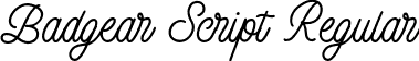 Badgear Script Regular font - Badgear Script.otf