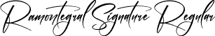 Ramontegral Signature Regular font - Ramontegral-Signature.otf