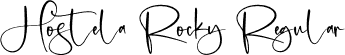 Hostela Rocky Regular font - Hostela-_-Rocky.otf
