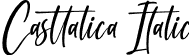 Casttalica Italic font - Casttalica-Italic.otf