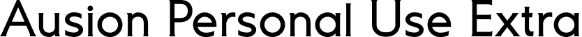 Ausion Personal Use Extra font - AusionPersonalUse-Extra.otf