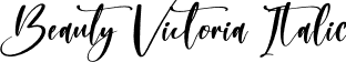 Beauty Victoria Italic font - Beauty-Victoria-Italic.otf