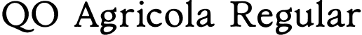 QO Agricola Regular font - qoagricola.otf