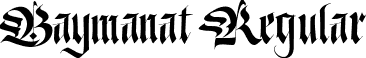 Baymanat Regular font - baymanat-mldn9.ttf