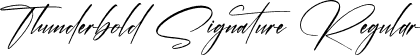 Thunderbold Signature Regular font - Thunderbold-Signature.otf