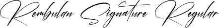 Rembulan Signature Regular font - Rembulan-Signature.otf