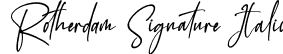 Rotherdam Signature Italic font - Rotherdam-Signature-Italic.otf