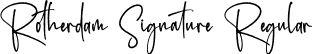Rotherdam Signature Regular font - Rotherdam-Signature.otf