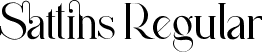 Sattins Regular font - Sattins.otf