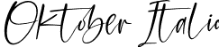 Oktober Italic font - Oktober-Italic.ttf