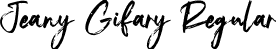 Jeany Gifary Regular font - jeany-gifary.otf